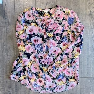 Rebecca Taylor floral silk blouse